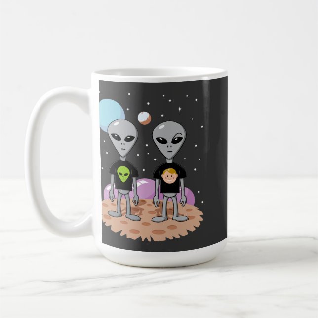 Alien-Ironie-Tasse Kaffeetasse (Links)