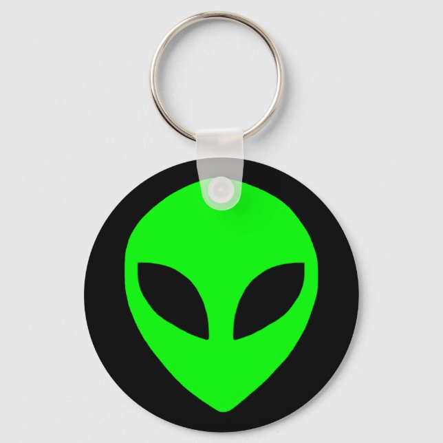 Alien ist grün schlüsselanhänger (Vorderseite)