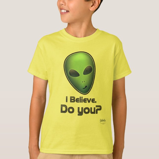 Alien : Je crois. Faites-vous ? T-shirt d'enfants (Devant)