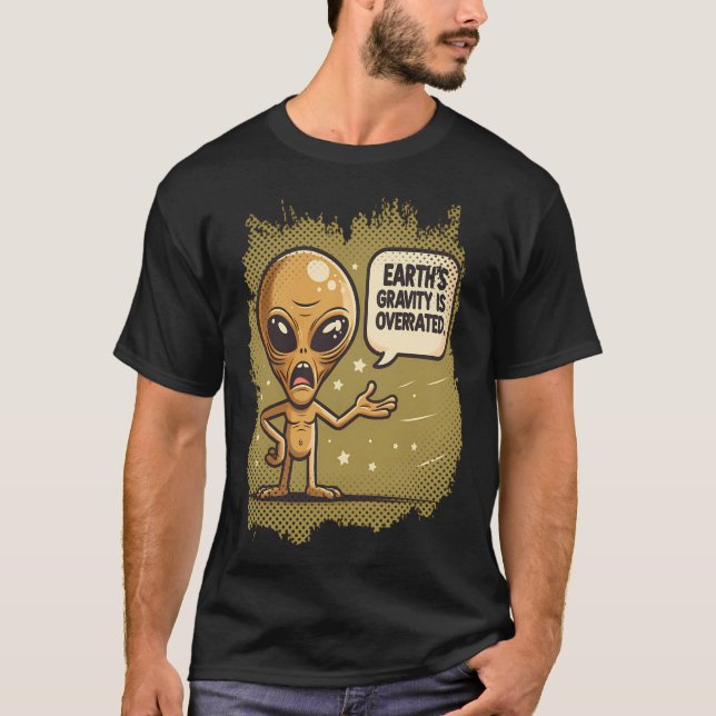 Alien Joke Lovertrendy Ufo Shirt Retro Alien Frien (Vorderseite)
