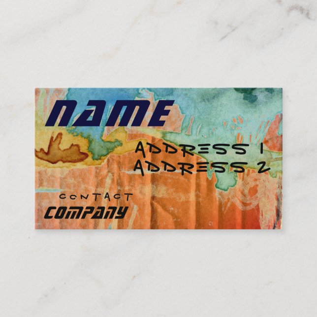 Alien-Karte Visitenkarte (Vorderseite)