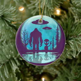 Alien Keramik Ornament