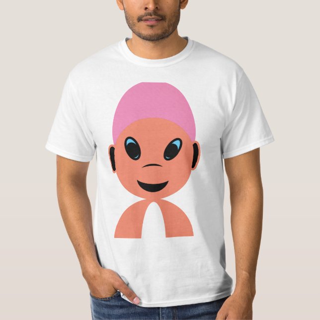 Alien Kid lächeln T-Shirt (Vorderseite)