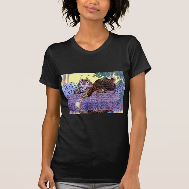Alien Kitty Ladys Dark T - Shirt (Vorderseite)