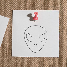 Alien Kontur Rubber Briefmarke Gummistempel