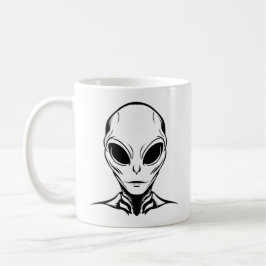 Alien-Kopf Kaffeetasse
