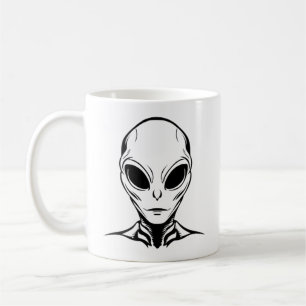 Alien-Kopf Kaffeetasse