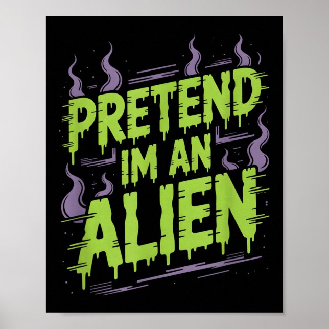 Alien-Kostüm  Poster (Vorne)