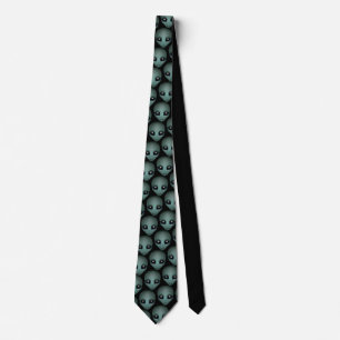 Alien Krawatte Gifts Gray Alien Necktie Alien Kuns