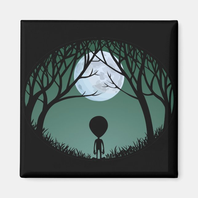 Alien Kühlschrankmagnet Extraterrestrische Geschen (Vorne)