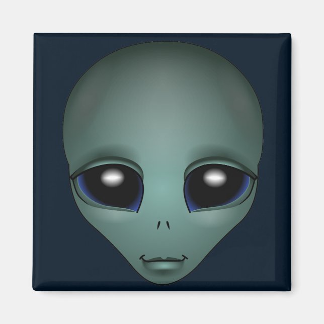 Alien Kühlschrankmagnet Extraterrestrische Geschen (Vorne)