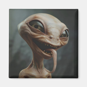 Alien lachen magnet