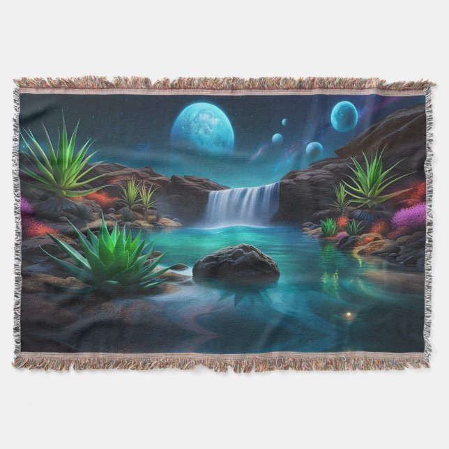 Alien Landscape Wasserfall Moons Decke (Vorderseite)