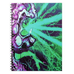 Alien Laseraugen mit Reptilienzunge Notizblock