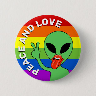 Alien Liebe Button