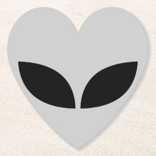 Alien Liebe Heart Paper Untersetzer