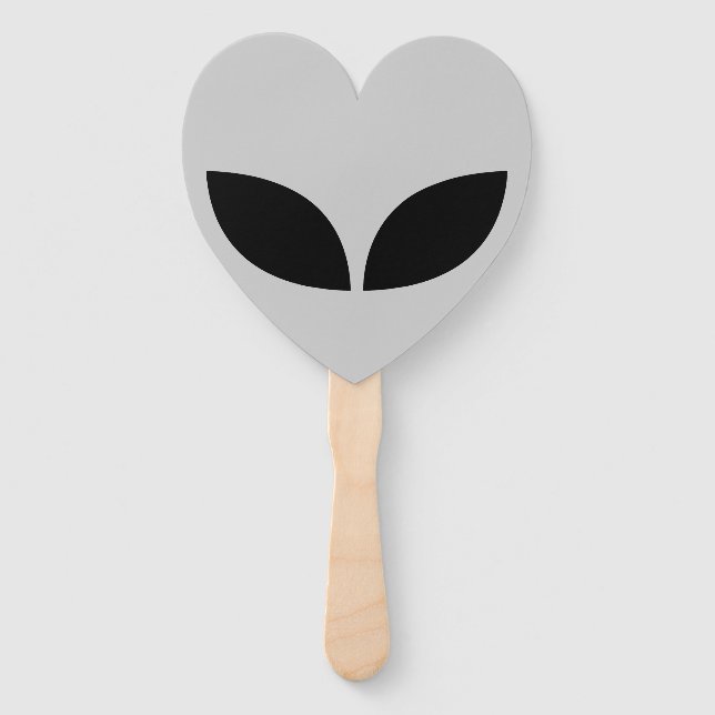 Alien Liebe Heart Paper Untersetzer Fächer (Vorderseite)