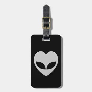 Alien Liebe Herzstück Gepäckmarke Gepäckanhänger