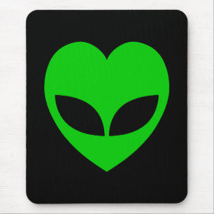 Alien Liebes Herz Mousepad