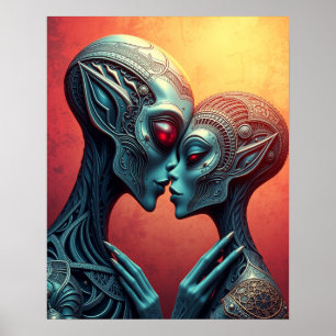 Alien Liebhaber Sci-Fi Poster