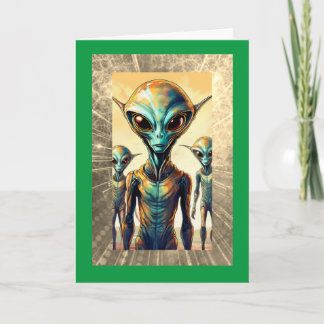 Alien Life bei 40, 5 Zoll x 7 Zoll geklappte Gebur Karte