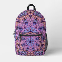 Alien Lila Psychedelic Kaleidoscopic Mandala