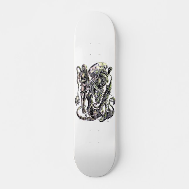 Alien limbo Ink Art Skateboard (Vorne)