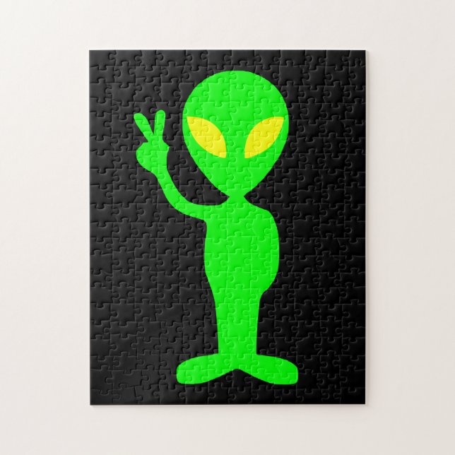 ALIEN LITTLE GREEN MAN JIGSAW PUZZLE (Vertikal)