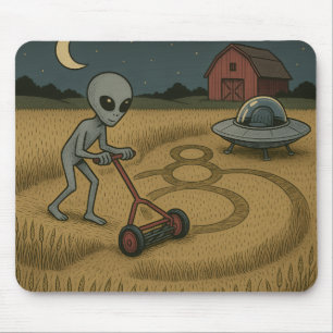 Alien macht Crop Circles Spaß an Science Fiction K Mousepad