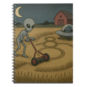 Alien macht Crop Circles Spaß an Science Fiction K Notizblock