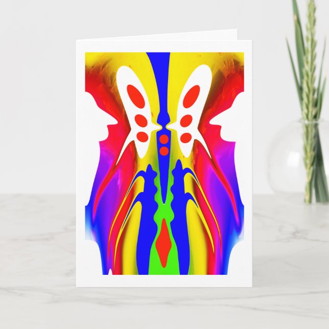 Alien-Maschinenkunst Karte (Vorderseite)