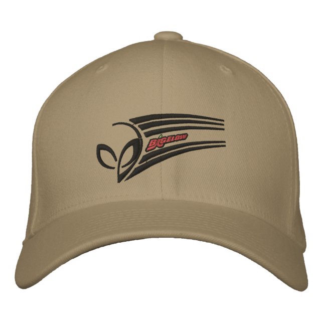 Alien Mascot bestickte Baseballkappe (Vorderseite)