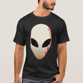Alien Mask mit futuristischen Kennzeichnungen T-Shirt