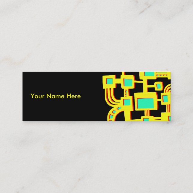 Alien Mini Visitenkarte (Vorderseite)