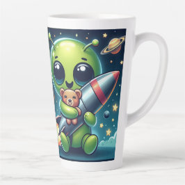 ALIEN MIT ROCKET MILCHTASSE
