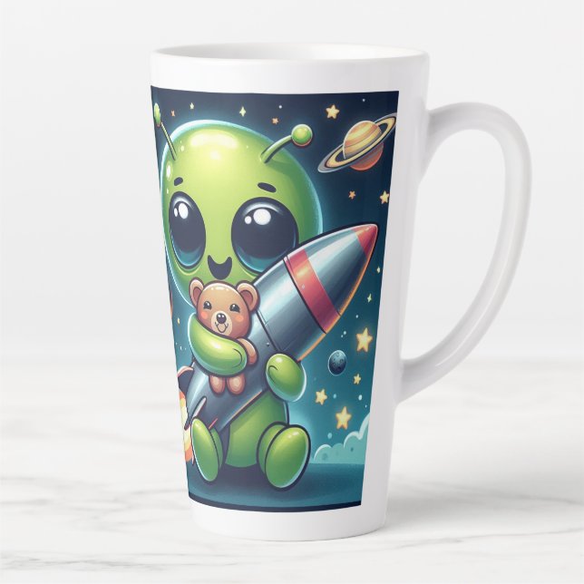 ALIEN MIT ROCKET MILCHTASSE (Rechts)