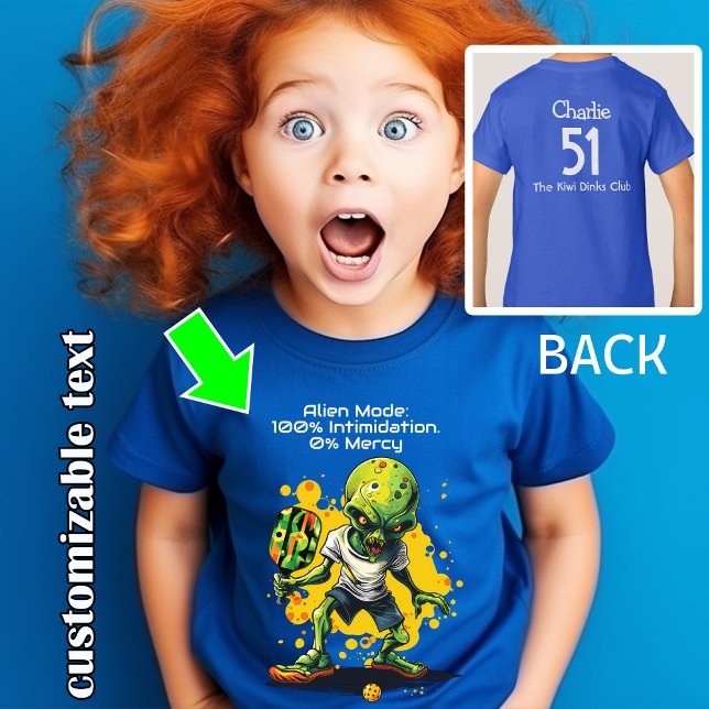 Alien-Modus-Pickleball im Shirt (Alien Mode pickleball t shirt)