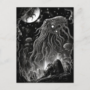 Alien Monster Kreatur Horror Art Postkarte