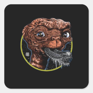 Alien Monster Quadratischer Aufkleber