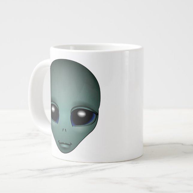 Alien Mug Grey Extraterrestrial Cup Alien Mugs (Devant gauche)