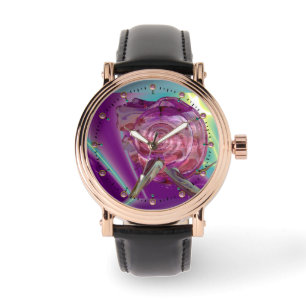ALIEN NEREIDE/NYMPH OF WASSER,PINK SAASHELL ARMBANDUHR