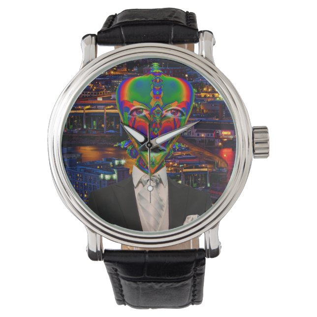 Alien Night Out Armbanduhr (Vorderseite)