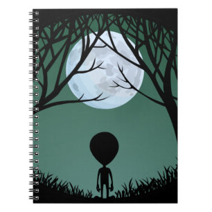 Alien-Notizbuch niedlich UND Notizblock