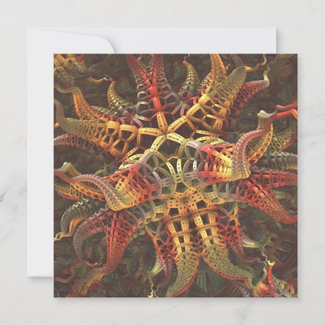Alien Octopus Karte (Vorderseite)