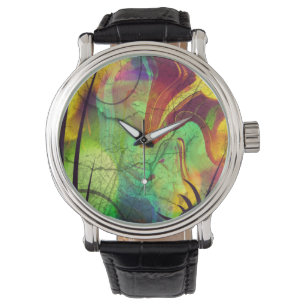 Alien Opal Abstrakt Watch Armbanduhr
