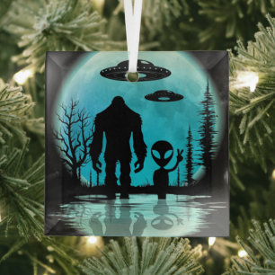 Alien Ornament Aus Glas