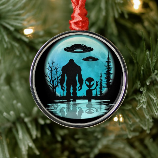 Alien Ornament Aus Metall (Baum)