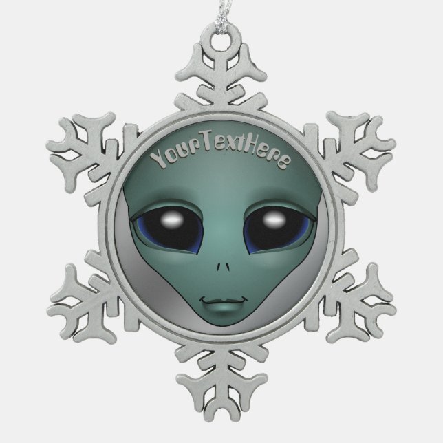 Alien Ornament Extraterrestrische Weihnachtsdekora (Vorderseite)