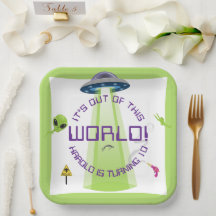 Alien Out of the World Any Age Birthday