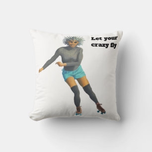 Alien Patineuse à roulettes Imaginaire Oreiller à 